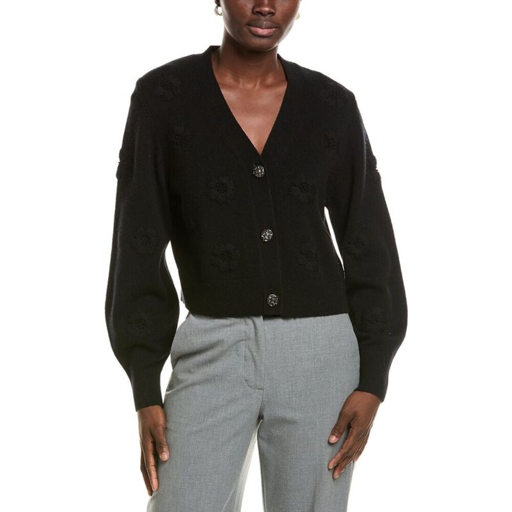 Marc Cain Womens  Wool & Cashmere-Blend Cardigan, Black